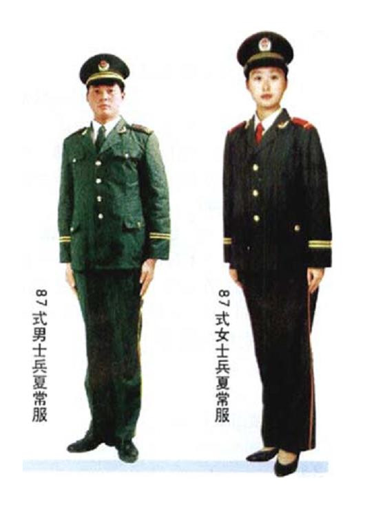 武警服装变迁