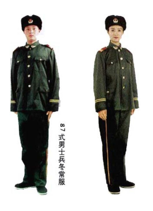 武警服装变迁